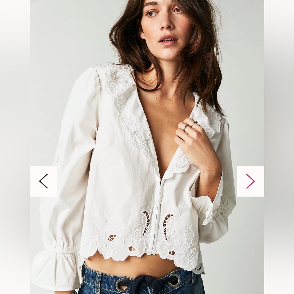 Maisie Cutwork Top- Free People